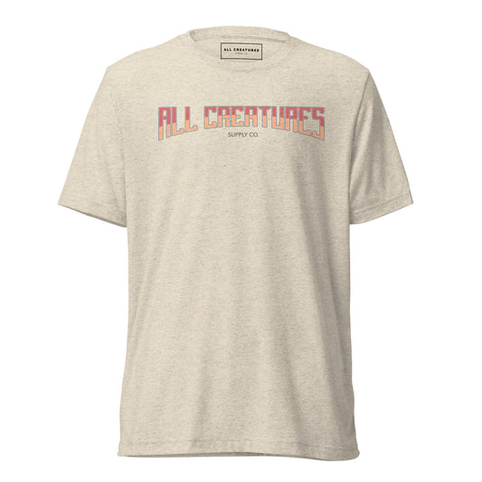 All Creatures Craft Lettering Unisex Tee – Fire