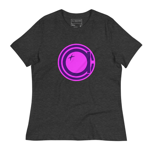 Pink Highlighter All Creatures Supply Co. Roundel Women's T-Shirt